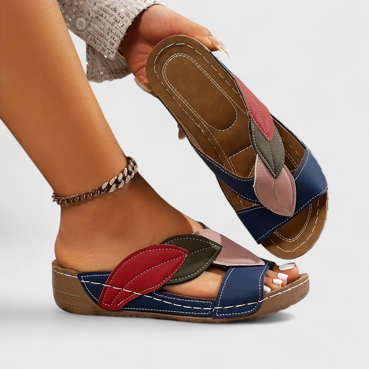 Orthopädische Slip - On Sandalen mit elegantem Komfort und Unterstützung - Livezo