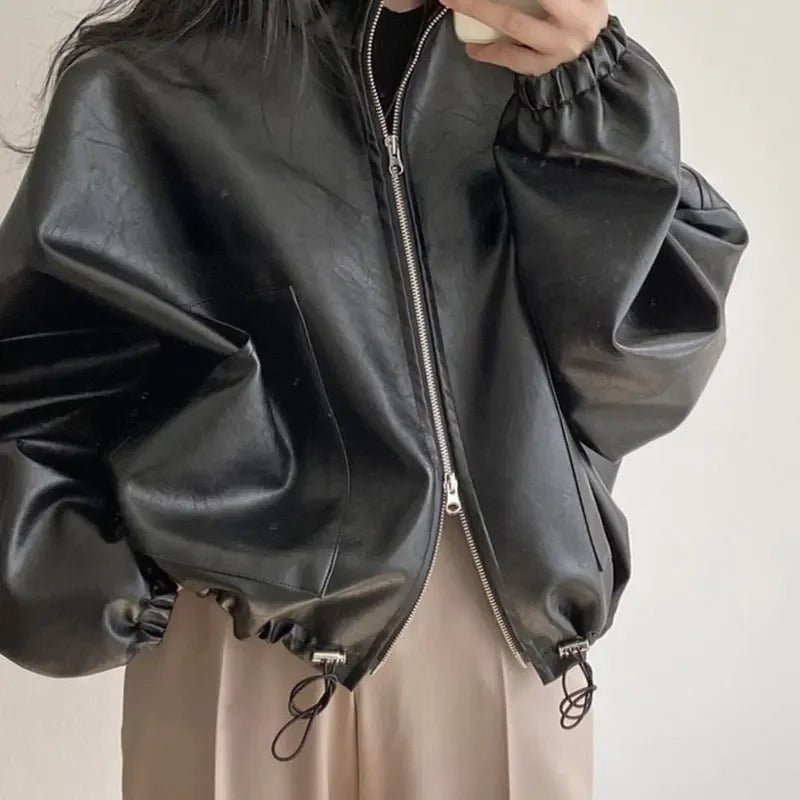 Personalisierte Hip - Hop PU - Lederjacke - Livezo