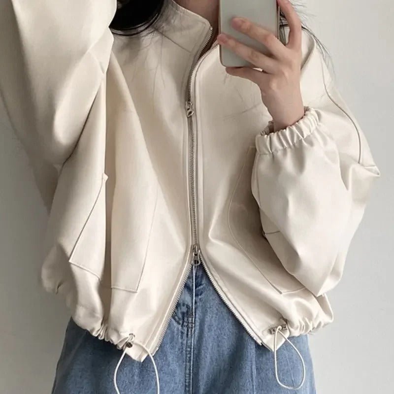 Personalisierte Hip - Hop PU - Lederjacke - Livezo