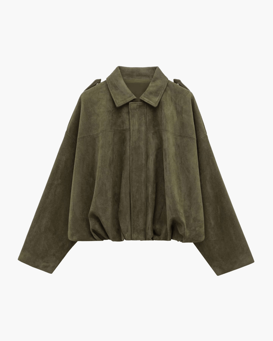 Wildleder - Bomberjacke für Damen - Livezo