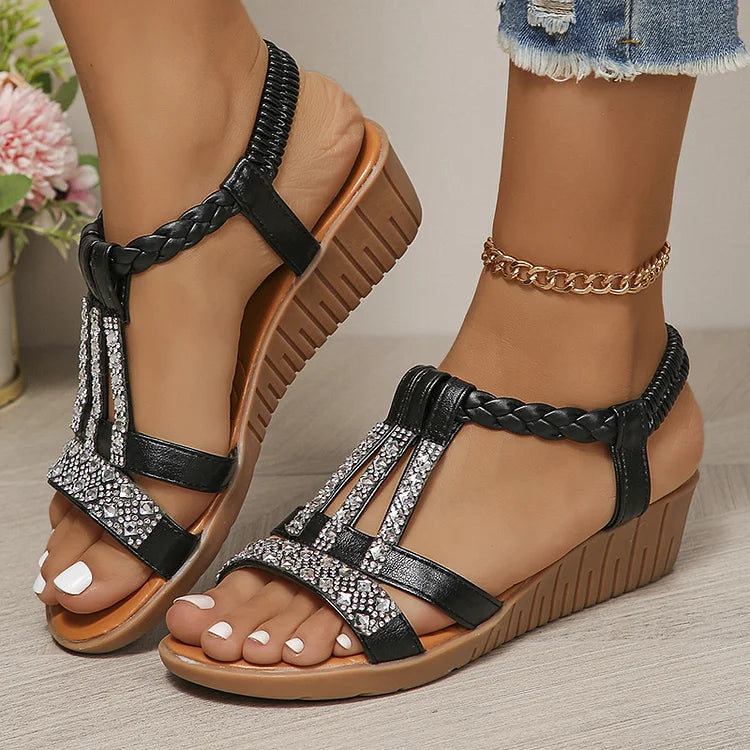Sariah | Elegante Kristall-Sandalen für Frauen