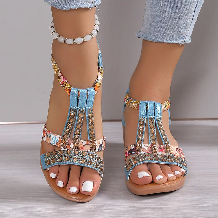Sariah | Elegante Kristall-Sandalen für Frauen