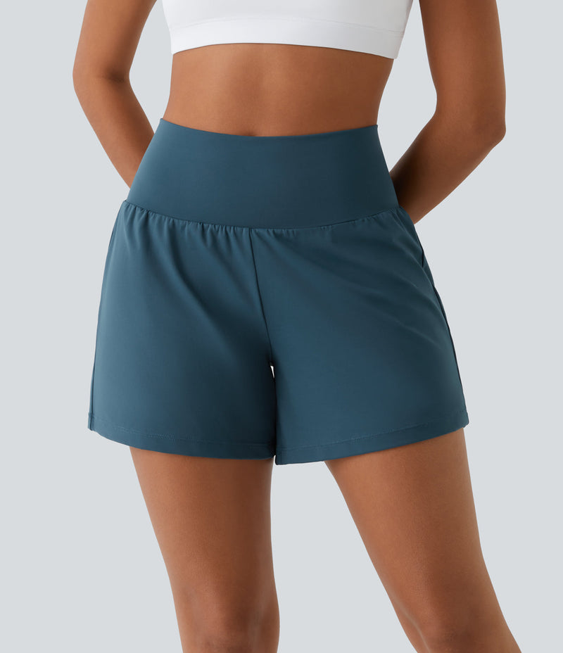 Sandra - 2-in-1-Yoga-Shorts mit Taschen