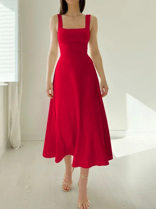 Heidi-Mode | Audrey Midi Kleid Wendbar Aus Organischem Bambus Mit Taschen