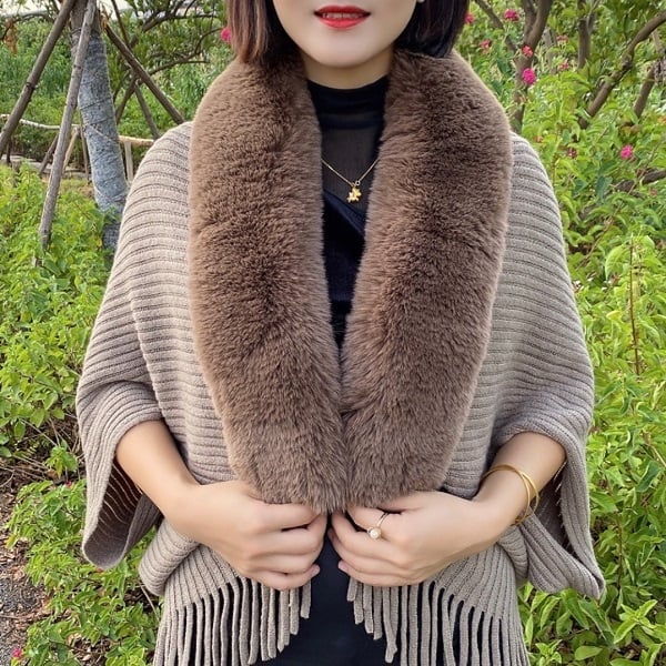 Fur Collar Shawl- Gemütliche Wärme, eleganter Stil