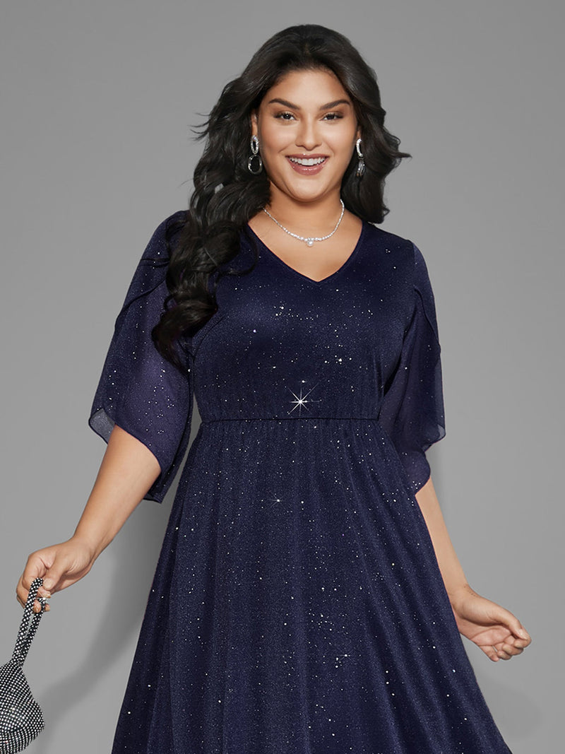 Himmlische Eleganz – Funkelndes Abendkleid ✨