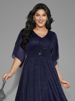 Himmlische Eleganz – Funkelndes Abendkleid ✨