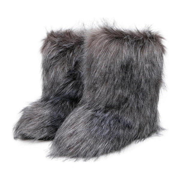 Gefrostete Fluffy Y2K Retro-Stiefel