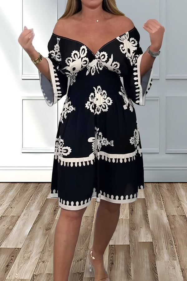 Lässiges Boho-Kleid mit lockerer Silhouette