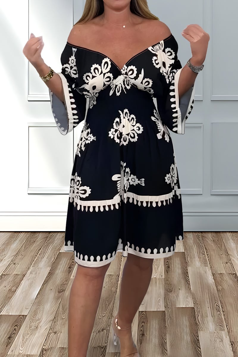 Lässiges Boho-Kleid mit lockerer Silhouette