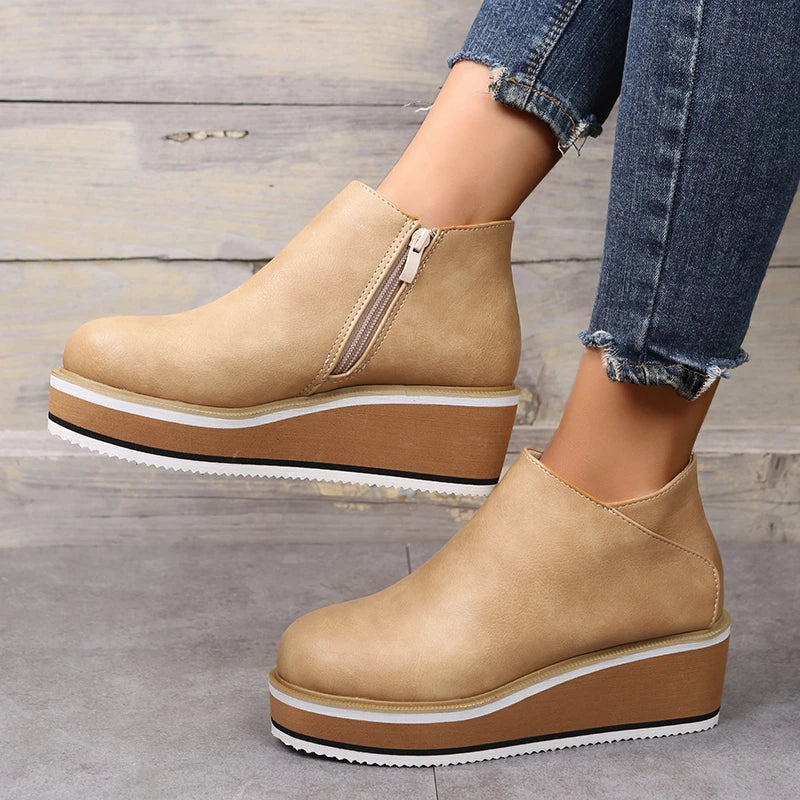 Schicke Leder-Stiefeletten für jeden Anlass