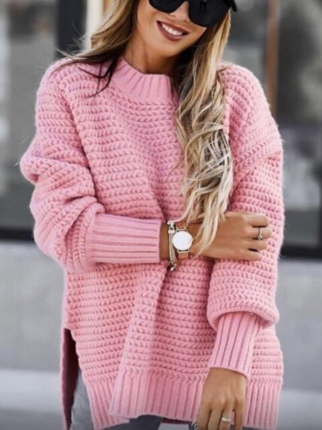 Gemütlicher Strickpullover mit eleganter Passform