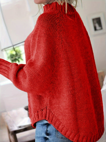 Gemütlicher Grobstrickpullover
