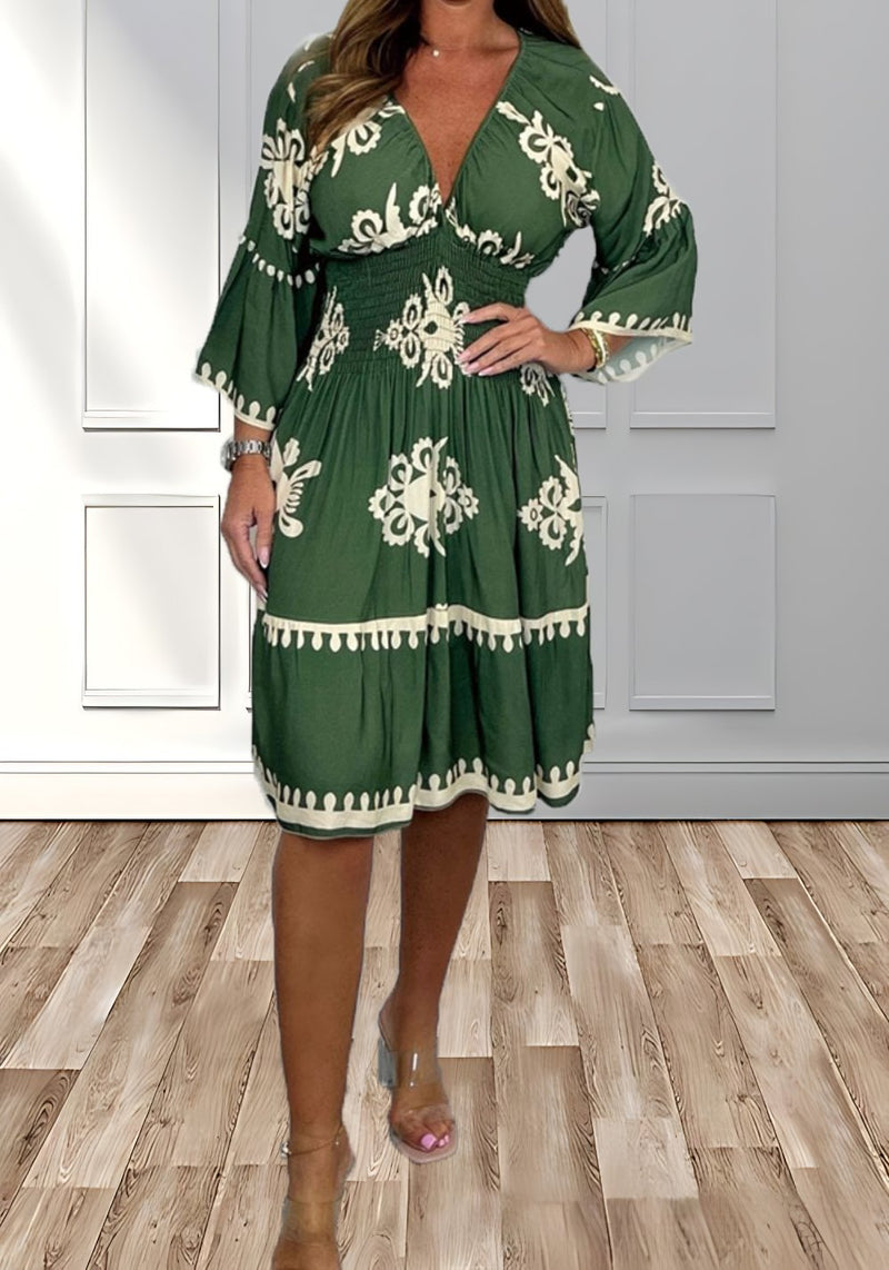 Lässiges Boho-Kleid mit lockerer Silhouette