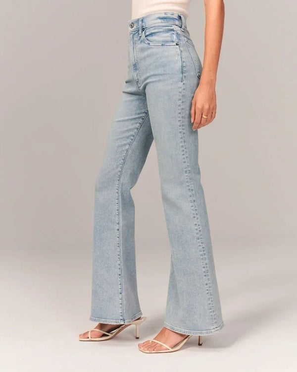 Erika - Ultra High Rise Stretch Flare-Jeans