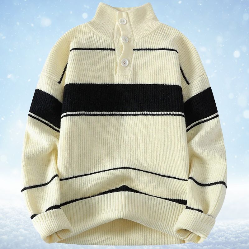 Hugo Pullover - Gestreifter Dickwarmer Pullover