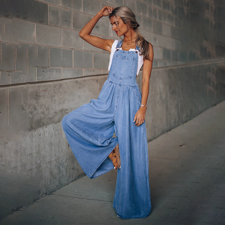 Yvette - Denim-Overall