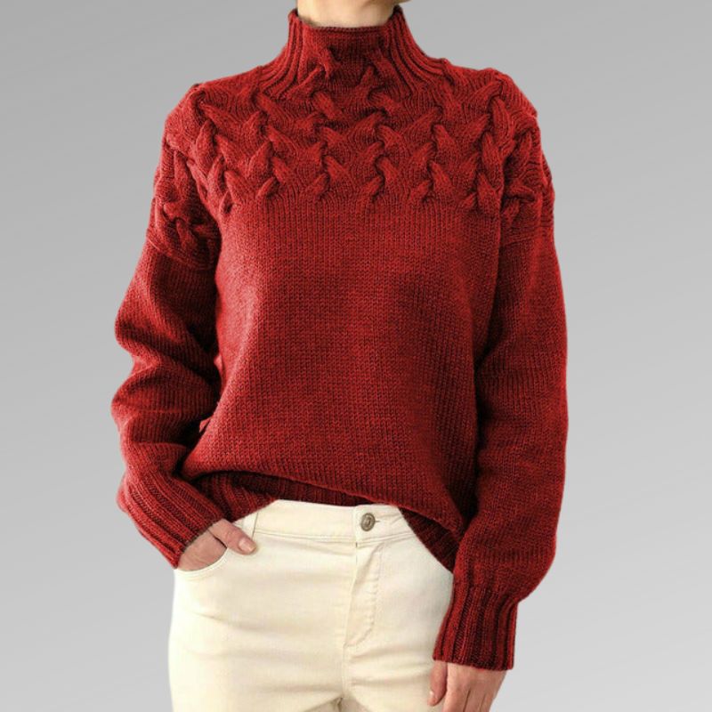 Sybille - Eleganter und Warmer Rollkragenpullover