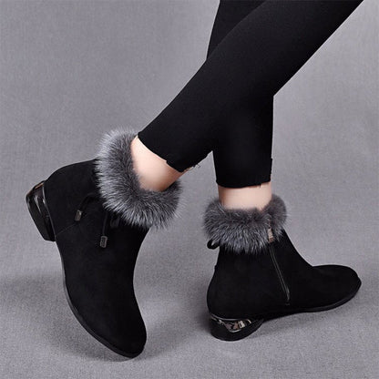 Schicke warme rutschfeste Stiefeletten für Damen