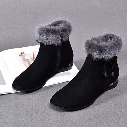 Schicke warme rutschfeste Stiefeletten für Damen