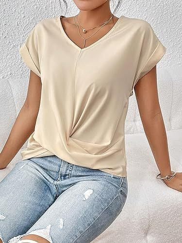 Cleo - Casual T-Shirt mit Sweetheart-Ausschnitt