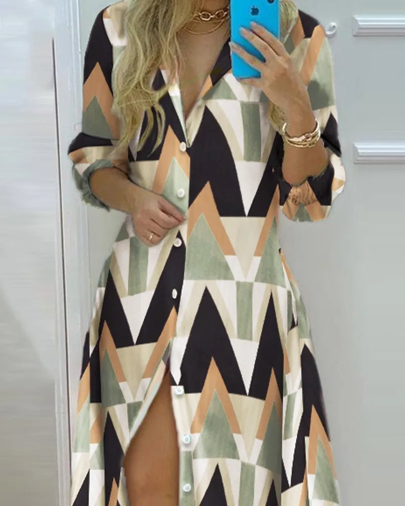 Retro Chic Polo Kleid