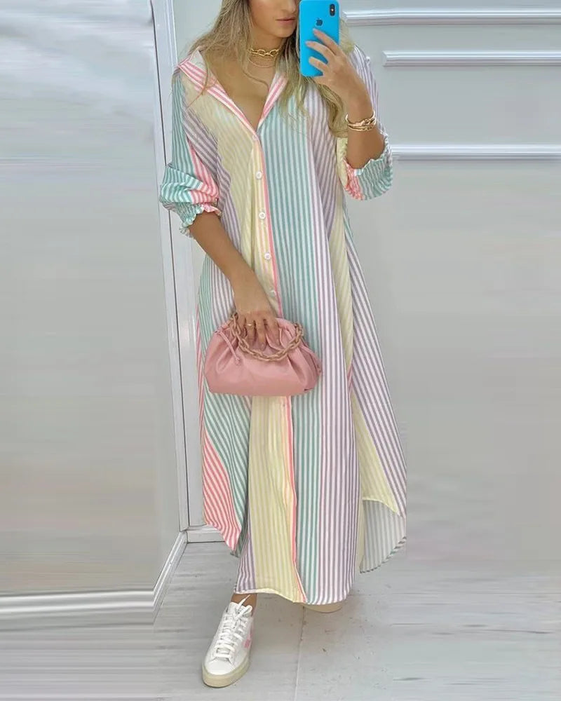 Retro Chic Polo Kleid