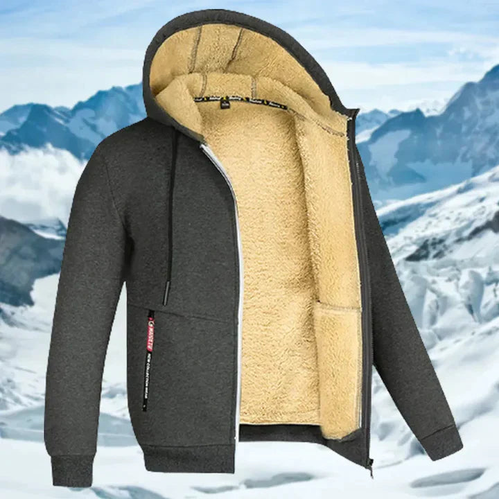 Gerben - Herren Winterjacke mit Kapuze und Fleece