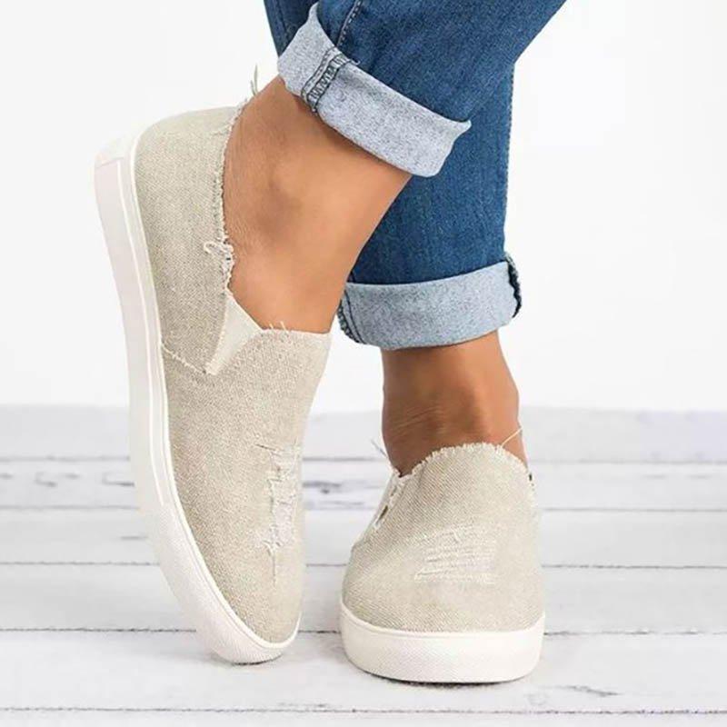 Denim Slip-on Sneakers - Denim-Tage, bequemer Style!