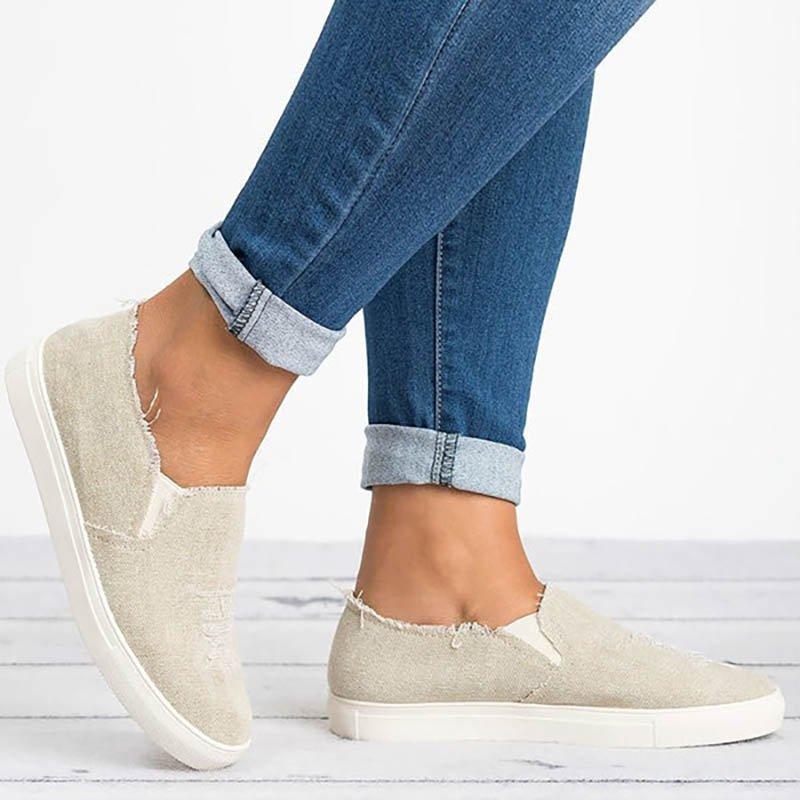 Denim Slip-on Sneakers - Denim-Tage, bequemer Style!