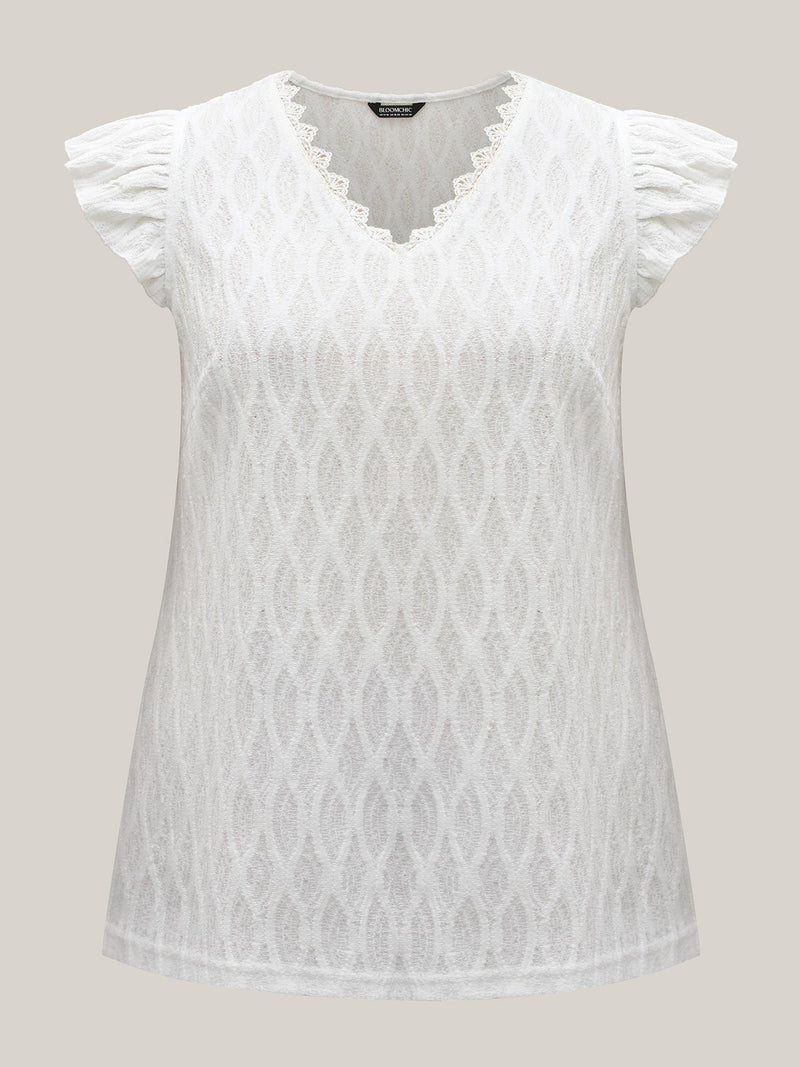 Rüschenärmel-Bluse