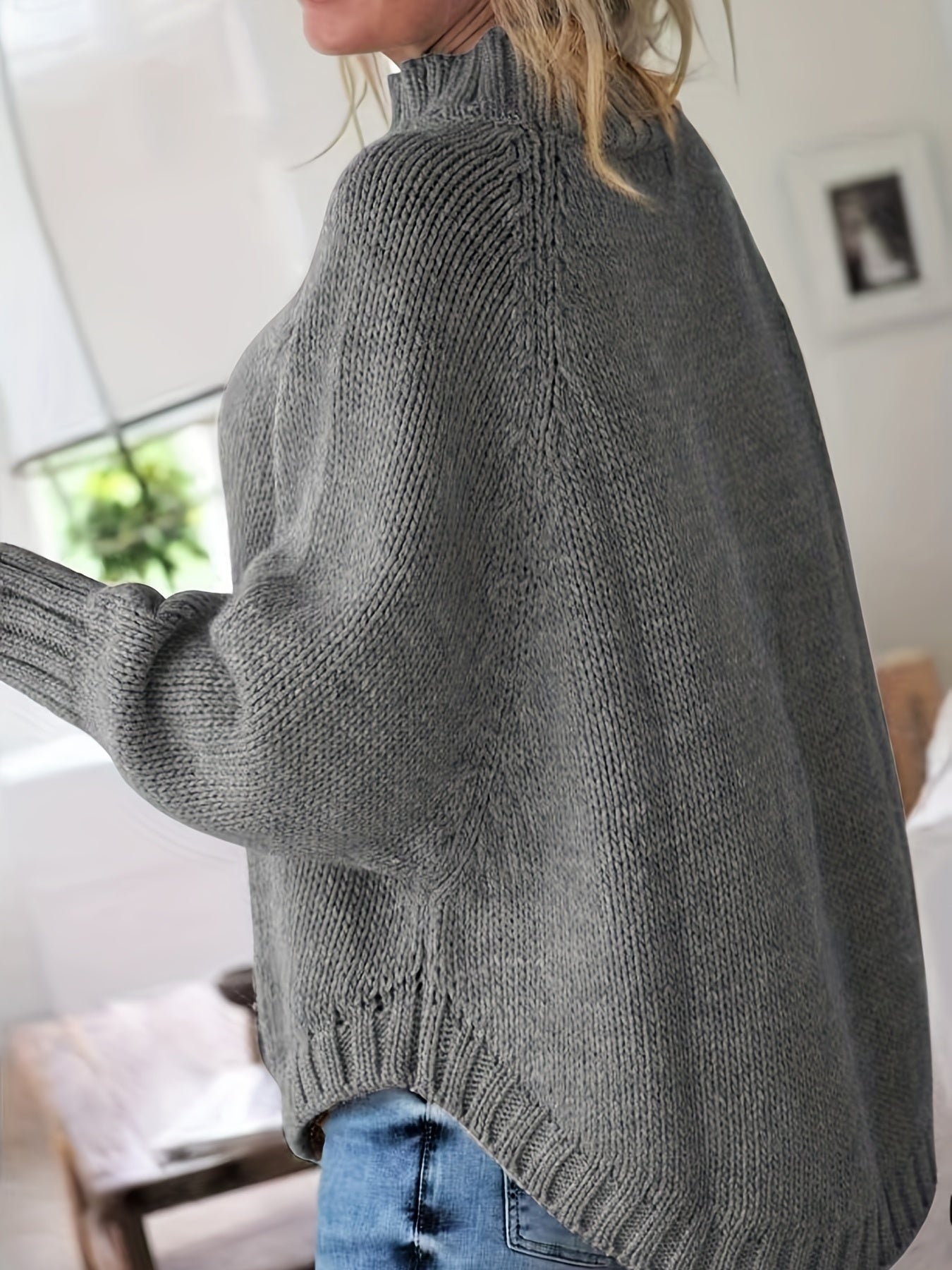 Gemütlicher Grobstrickpullover