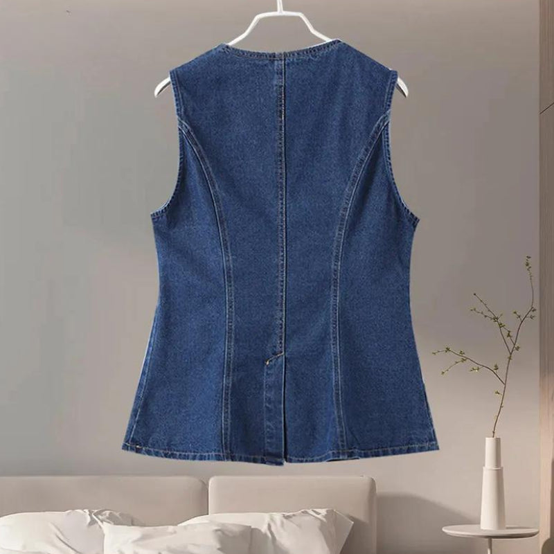Lässiges zweiteiliges Denim-Set für mühelosen Stil