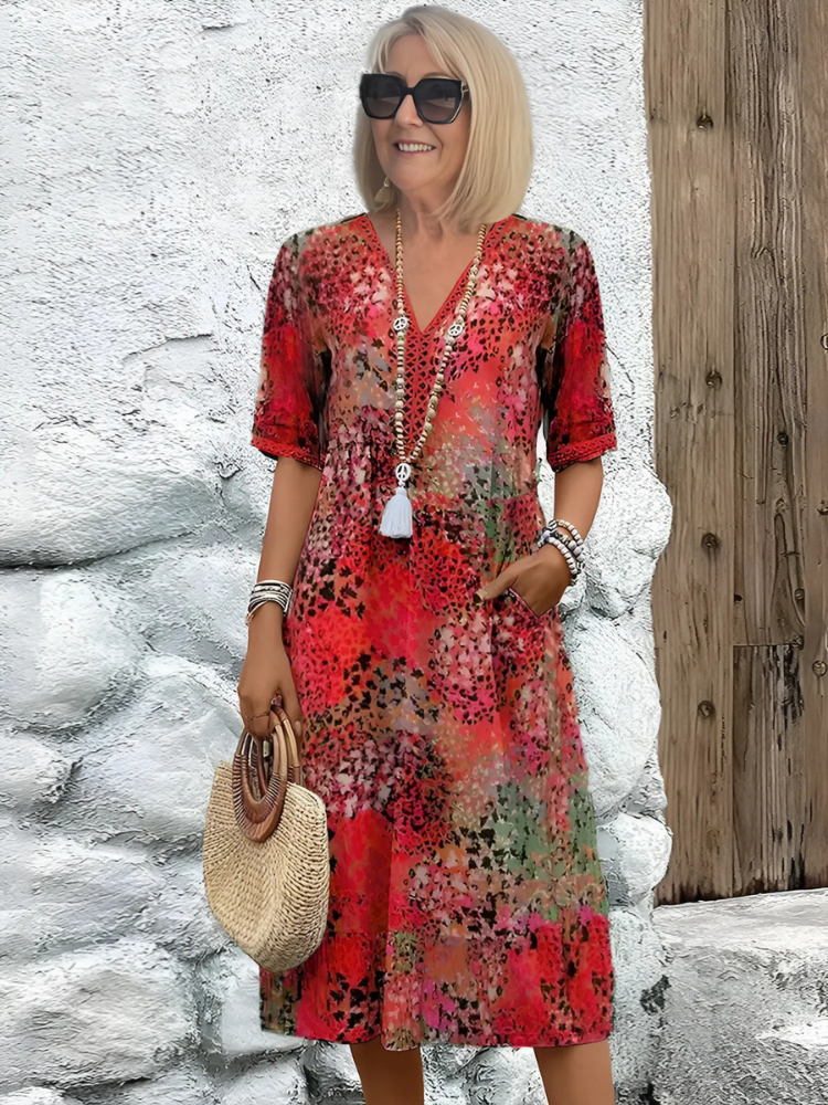 Journi | Lebhaftes Midikleid