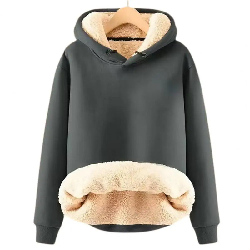 Niki - Sherpa Fleece Jacke mit Kapuze