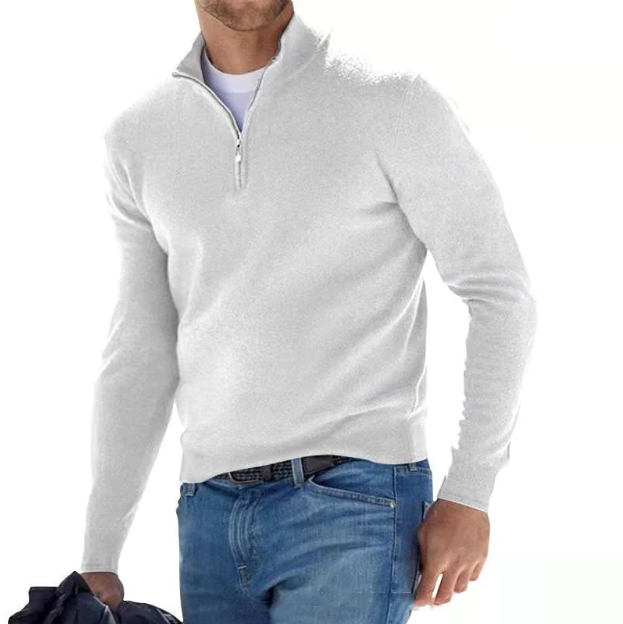 Simone - Herren Pullover mit Reißverschluss