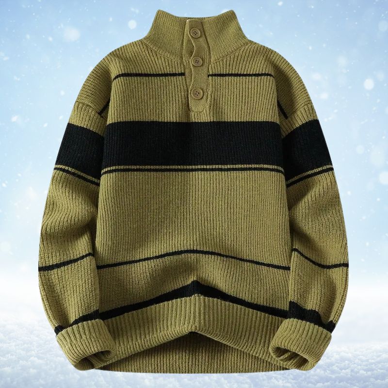 Hugo Pullover - Gestreifter Dickwarmer Pullover