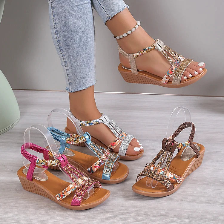 Sariah | Elegante Kristall-Sandalen für Frauen