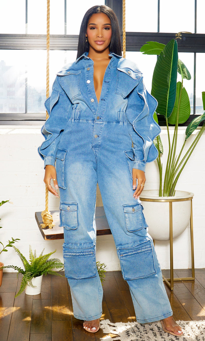 Denim Jumpsuit - Müheloser Stil, ultimativer Komfort!