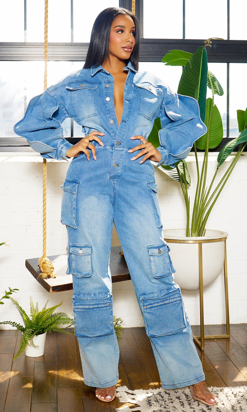 Denim Jumpsuit - Müheloser Stil, ultimativer Komfort!