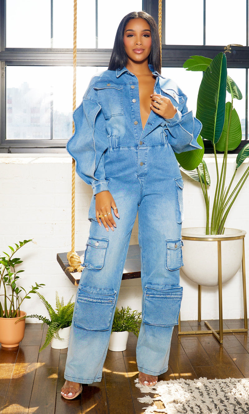 Denim Jumpsuit - Müheloser Stil, ultimativer Komfort!