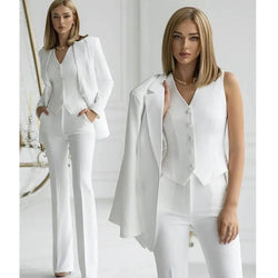 Hosenanzug Damen | 3-teiliges Set – Blazer, Weste & Hose