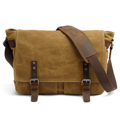 Men's Vintage Leather Crossbody Bag