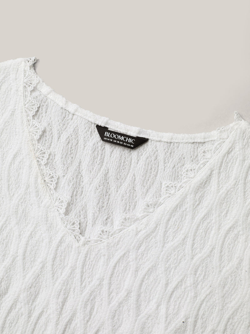 Rüschenärmel-Bluse