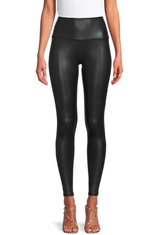 Kraftvoll & Schmeichelhaft | High-Waist Leggings im Leder-Look