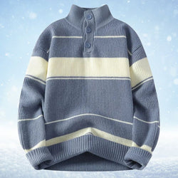 Hugo Pullover - Gestreifter Dickwarmer Pullover