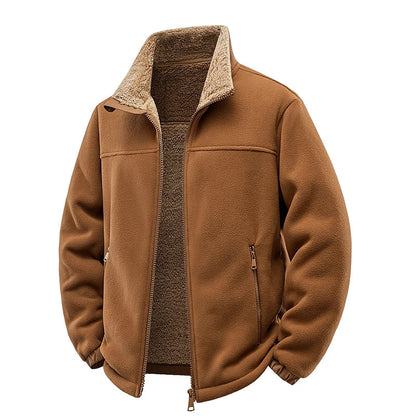 Men’s Fleece Polar Lined Hunting Jacket Multi-Pocket