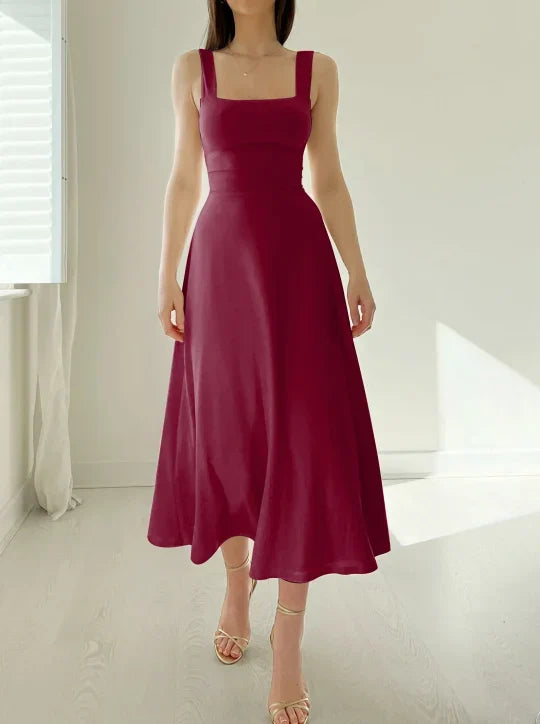 Heidi-Mode | Audrey Midi Kleid Wendbar Aus Organischem Bambus Mit Taschen