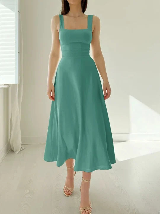 Heidi-Mode | Audrey Midi Kleid Wendbar Aus Organischem Bambus Mit Taschen