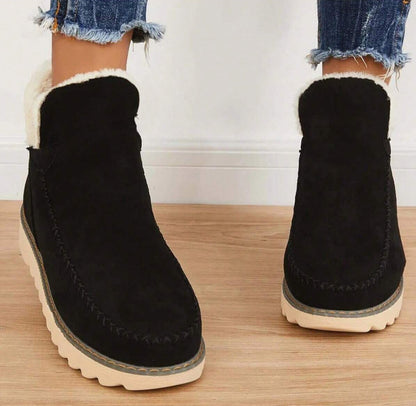 Gemütliche Strick-Winter-Stiefeletten